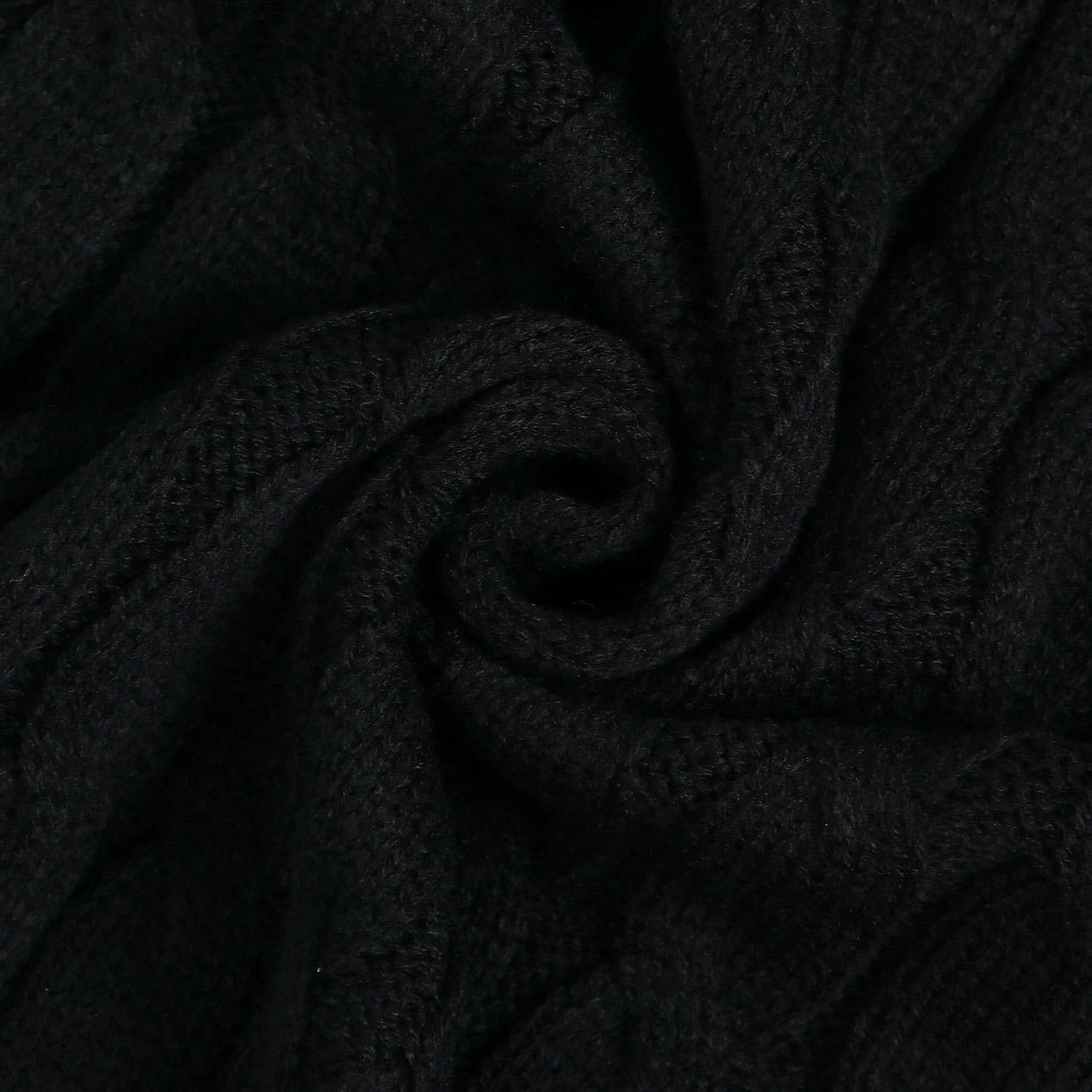 Damen Strickjacke Lang Aus Grobstrick In Unifarben Wintermantel_voghion.com