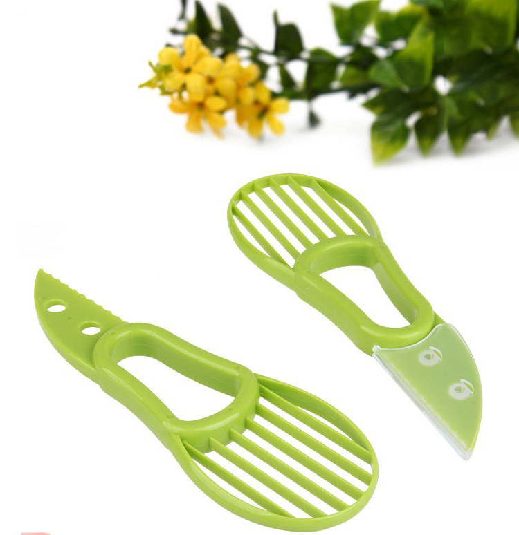 Wholesale skinless avocado knife household multi-function avocado sectioning and pitting tool avocado slicer