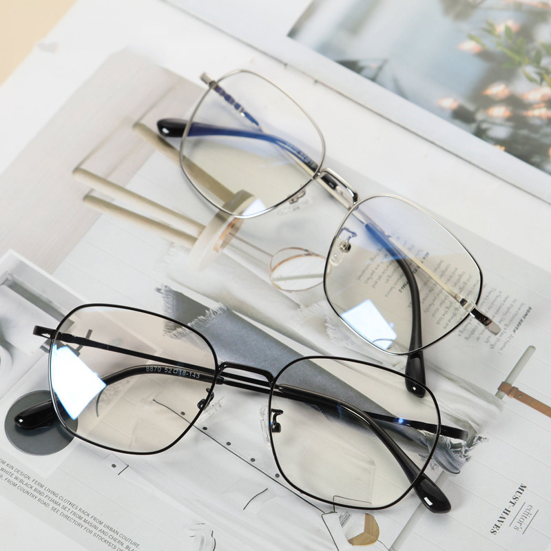 M8870新款金属防蓝光护目镜文艺学生平光镜多变框架眼镜可配镜