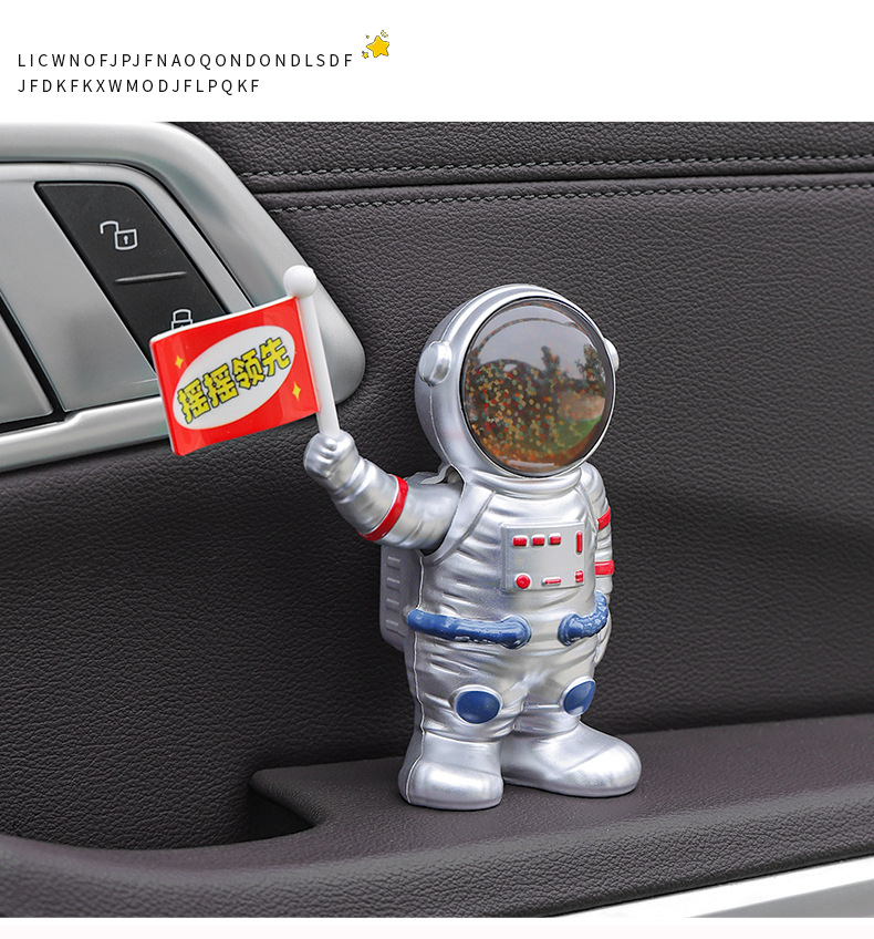 Car ornaments astronaut solar swing car creative hot language astronaut car center console decoration supplies