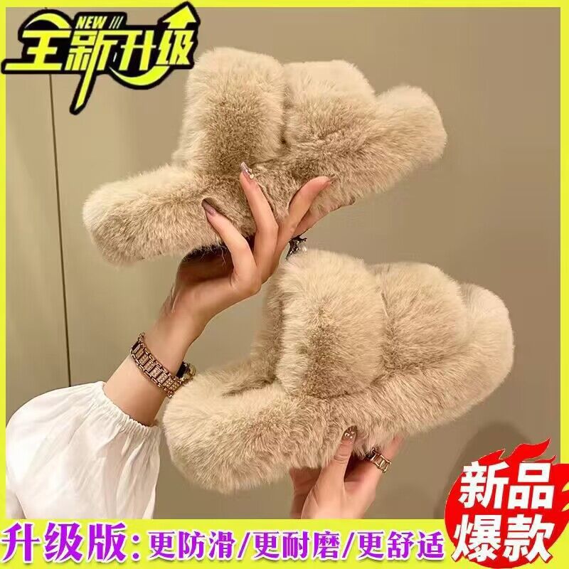 앞면과 뒷면에 면 걸레가 있는 두꺼운 밑창 카키색