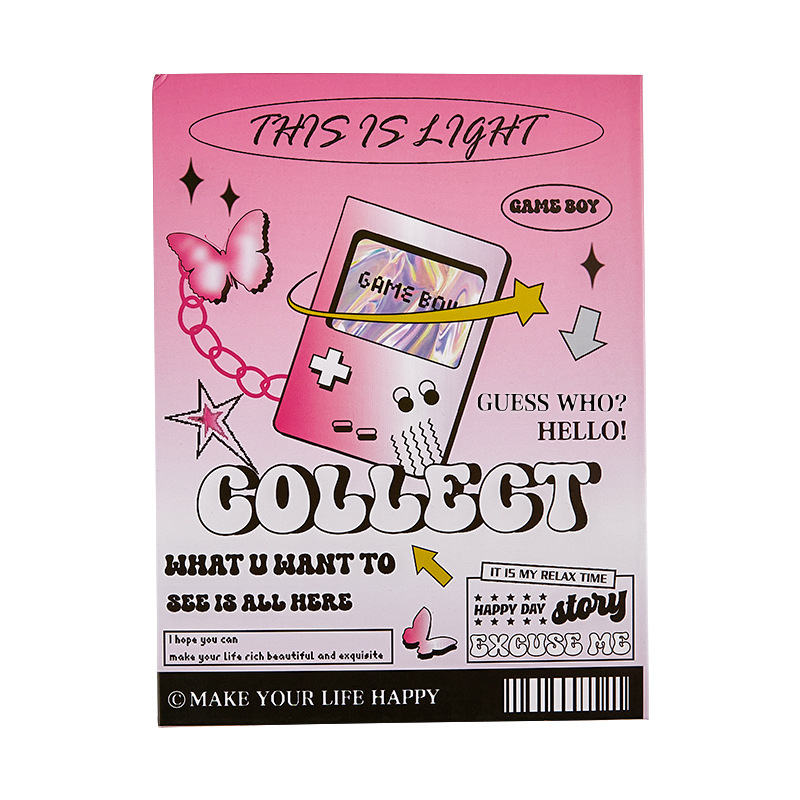 Tarjetas de tendencia retro americana 4 páginas de papel de palacio de alto valor de la cara tarjetas de almacenamiento de niñas 3 pulgadas álbumes de fotos