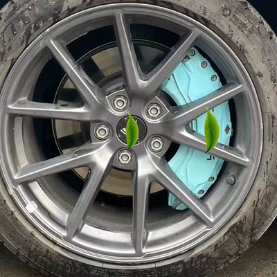 Version Model 3/Y Caliper | Brake caliper cover - tesla-model-319-23-tiffany-blue-aluminum-alloy-brake-caliper-covers-four-sets-tesla-logo-two-pairs-of-brake-calipers