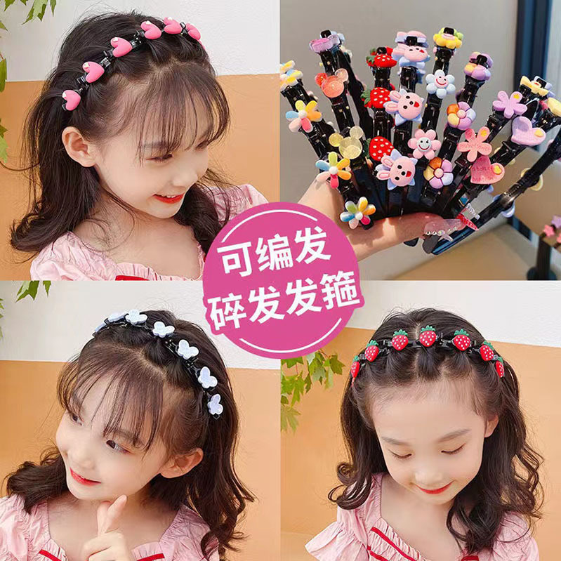 Children's Hairband Internet Celebrity Girls' Braided Hair Band Headband Hair Accessories Headwear Princess Baby Summer Broken Hair Band