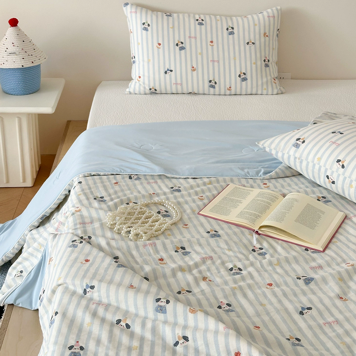 Cotton double-layer summer cool duvet, children's summer duvet