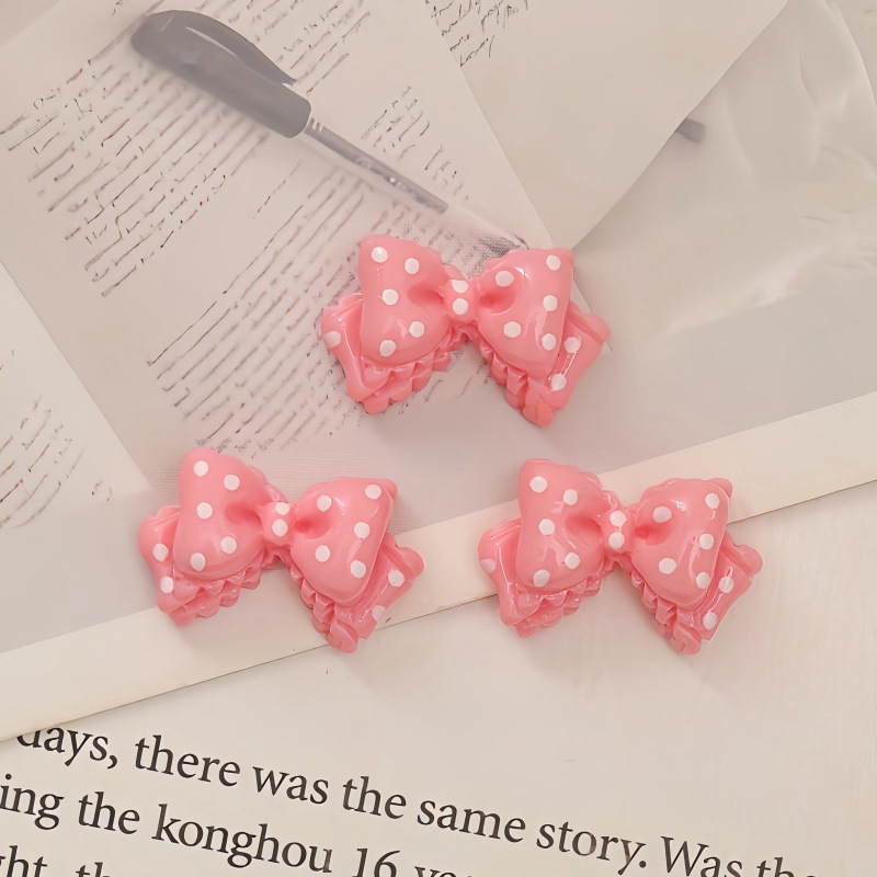 폴카 도트 리본 레드