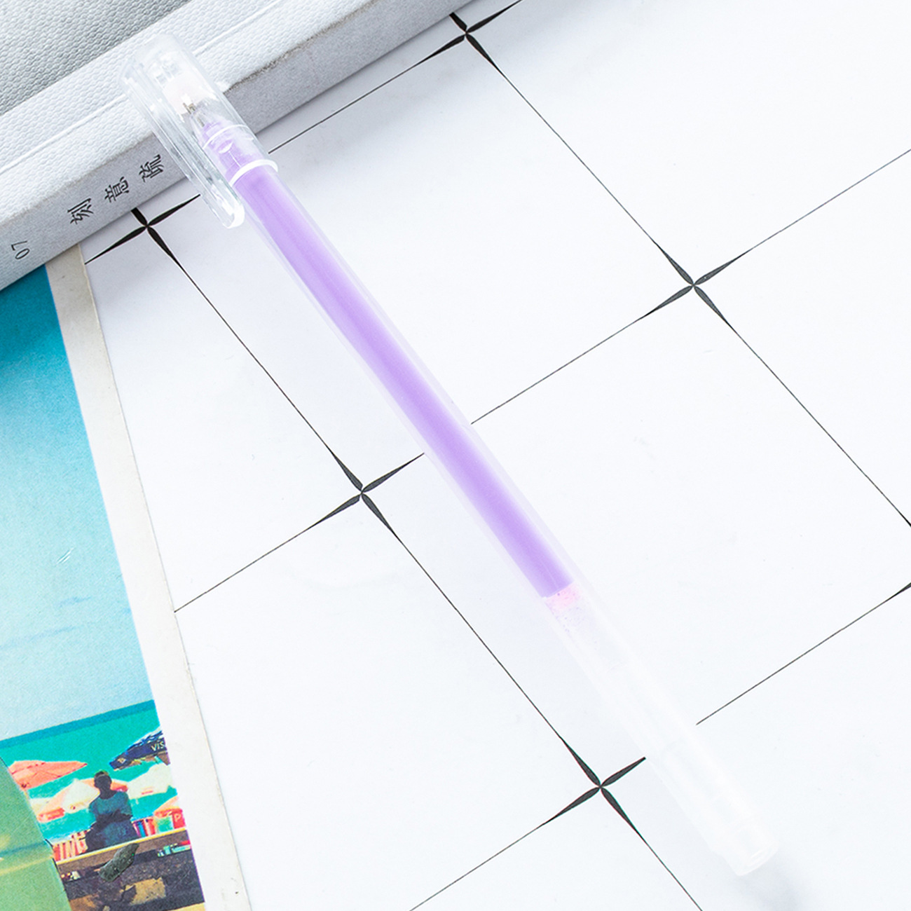 Pen de alto brillo pastel marca de estudiante color papelería de oficina resaltador álbum de bricolaje de gran capacidad tarjeta negra lápiz flash