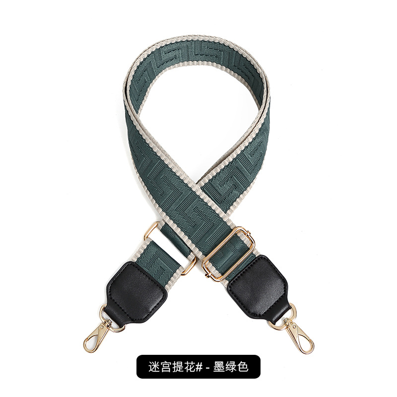 미로 자카드-짙은 녹색