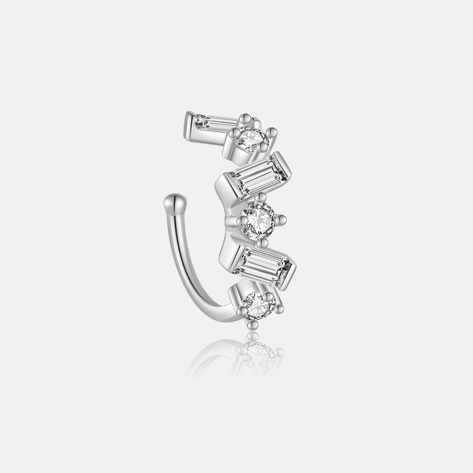 1 Piece Quantity 1 Piece 18K Gold Plated 925 Sterling Silver Geometric Ear Cuffs