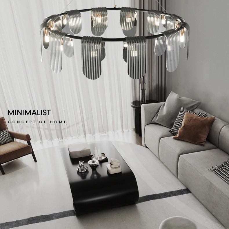 Italia minimalista lujoso lámpara de sala de estar moderna minimalista lámpara de comedor iluminación doméstica nórdica iluminación principal dormitorio