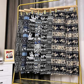 工厂直销外贸专供泰国大象裤阔腿裤高腰垂感显瘦宽松直筒休闲裤女