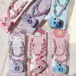 儿童玩具三丽鸥投影项链饰品卡通宝宝相机小女孩首饰项链女童项链