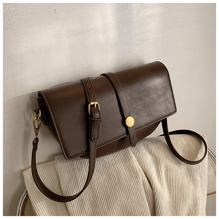 Simple Retro Fashion Saddle Bag display picture 8