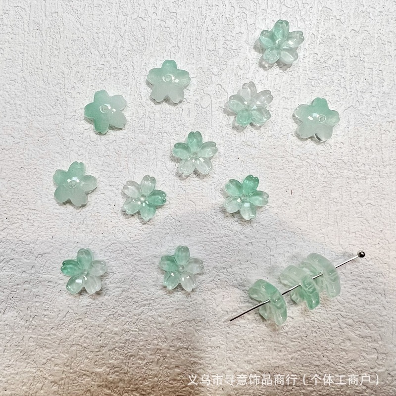 ブレスレット人気の釉薬花 10 ミリメートル 5 花びら桜手作り古代スタイルのヘアピン韓服 diy ジュエリーアクセサリー|undefined