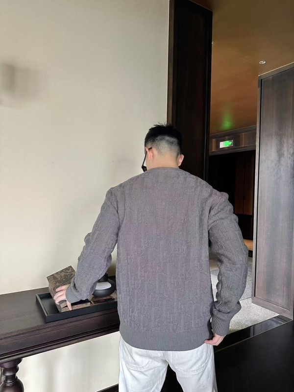天花板品质秋冬款满身提花字母圆领毛衣男女款简约百搭潮流针织衫|undefined