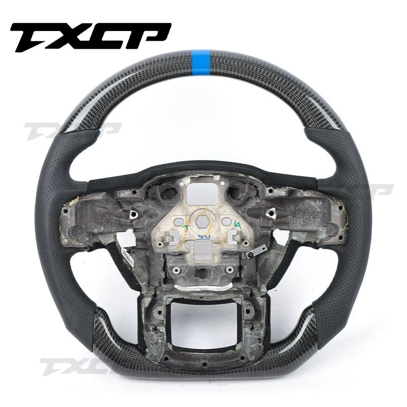 Modified steering wheel carbon fibre, racing car