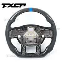 Modified steering wheel carbon fibre, racing car