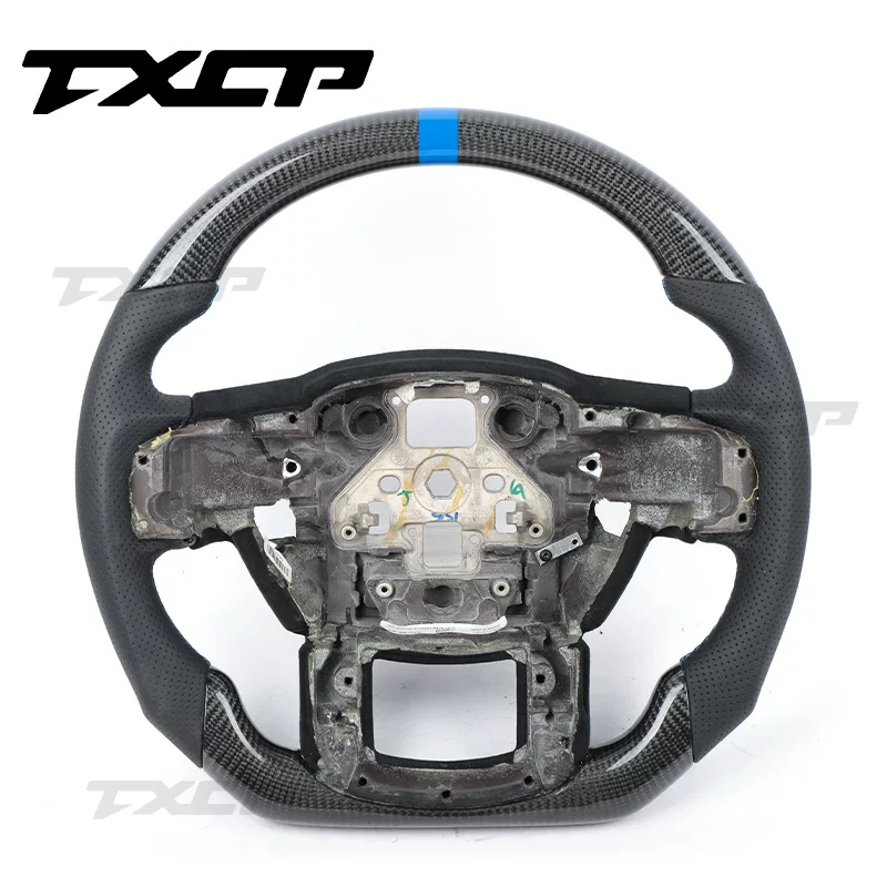Modified steering wheel carbon fibre, racing car