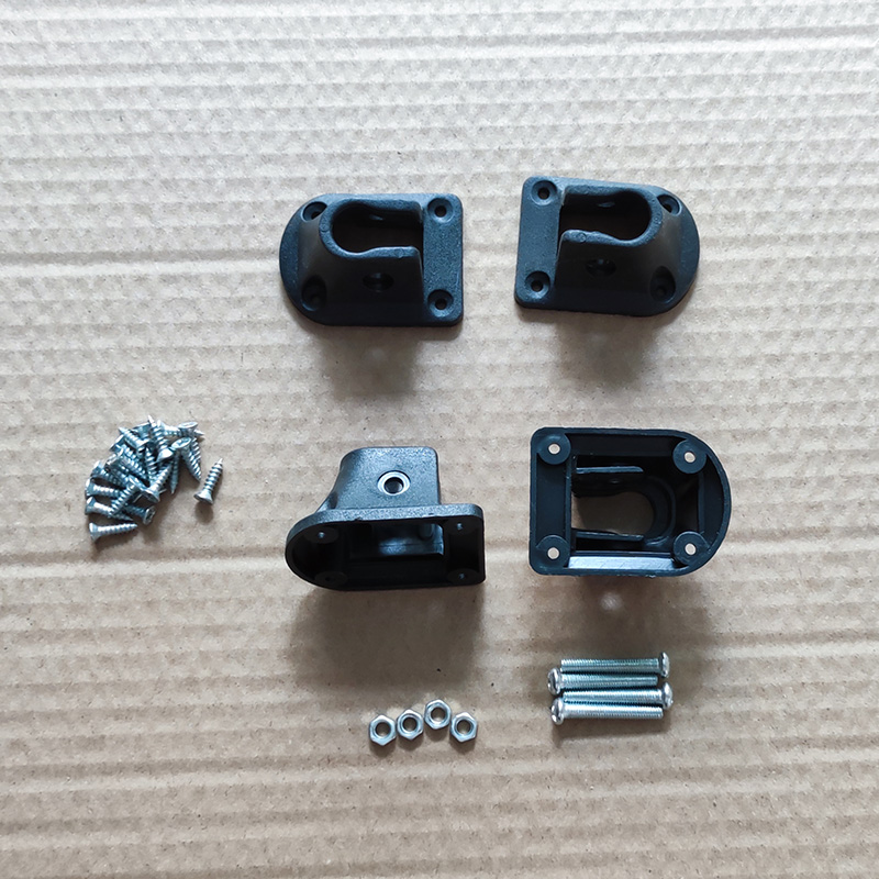 Black thickened (with screws) set of four