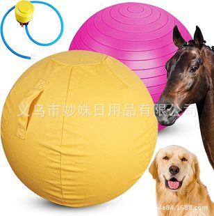 Cross-border Hot Dog Horse Training Ball Large Dog Horse Training Ball Set with Inflatable Tube Equestrian Training Ball
