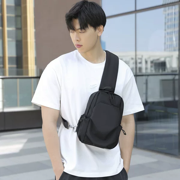 2025 New Chest Bag Men's Backpack Shoulder Bag Crossbody Bag Men's Bag Outdoor Travel Men's Casual Nylon Oxford