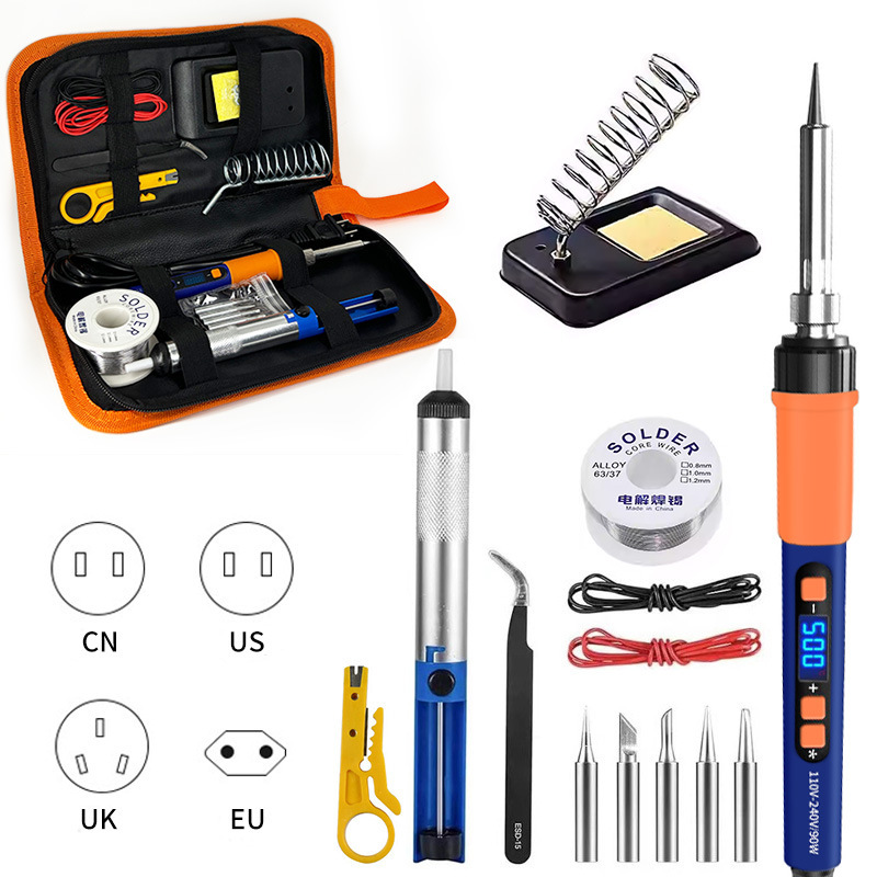 New 90W High-Power Soldering Iron Constant Temperature Soldering Gun Household Welding Tool Set Repair-Specific Soldering Iron