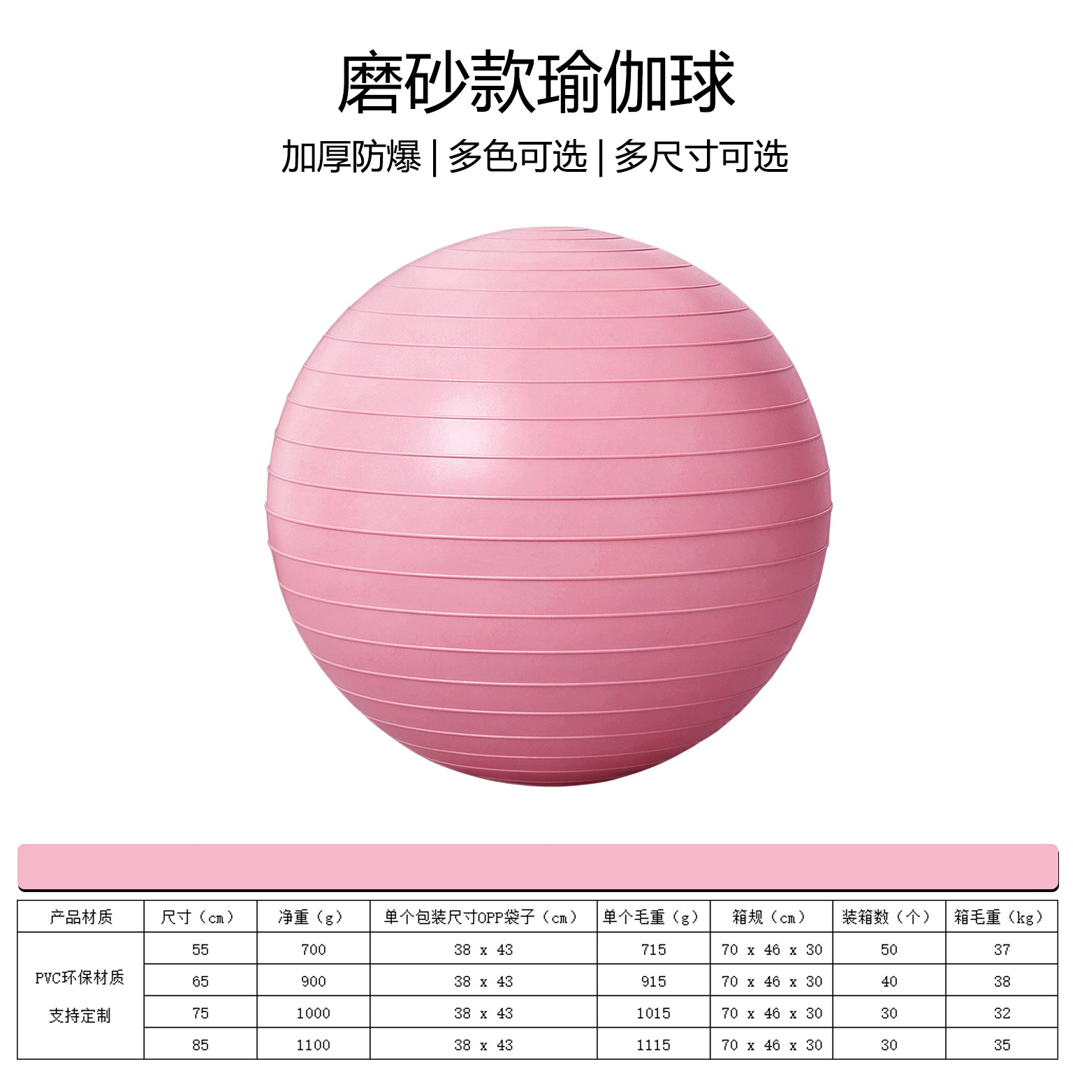 Pelota de Yoga para Embarazadas de ABS a Prueba de Explosiones para Ejercicio de Yoga