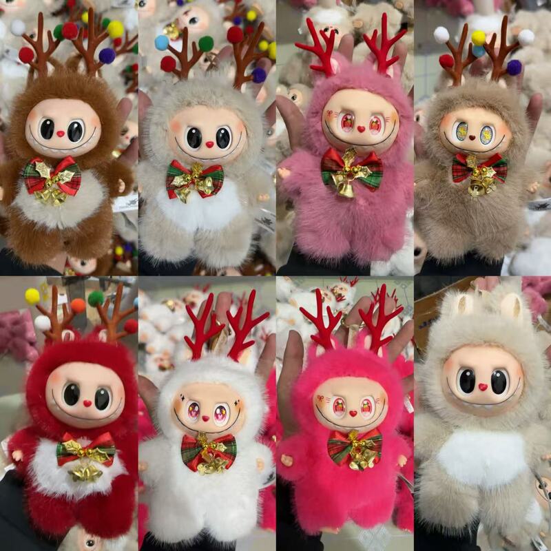 Christmas Reindeer Bubu Vinyl Face Keychain Pendant Wholesale Christmas Plush Toy Doll