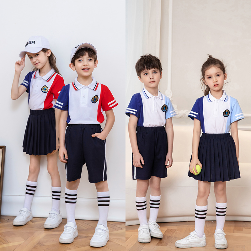 Preschool uniform graduation set school children summer uniform June 1st Children's Day choir uniform two-piece set