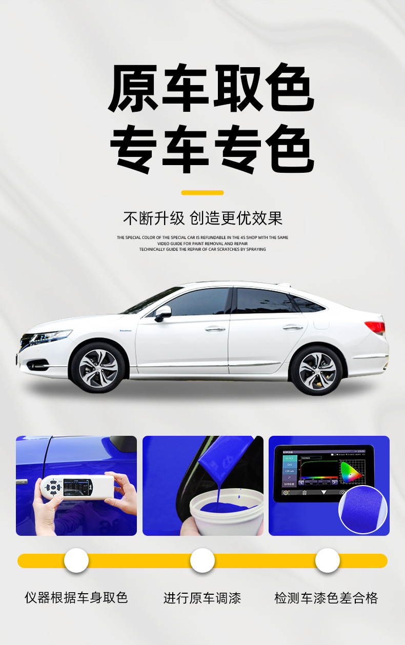 Guanzhi 3 self-painting crystal white Guanzhi 5 car Guanzhi 7 scratch scratch car paint repair hand paint suit