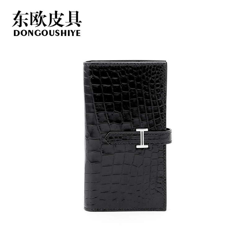 Source Factory Siamese Crocodile Belly Wallet Women's Long Business Casual Suit Wallet Genuine Leather Handbag Multiple Card Slots Source Factory Siamese Crocodile Belly Wallet Women's Long Business Casual Suit Wallet Genuine Leather Handbag Multiple Card Slots