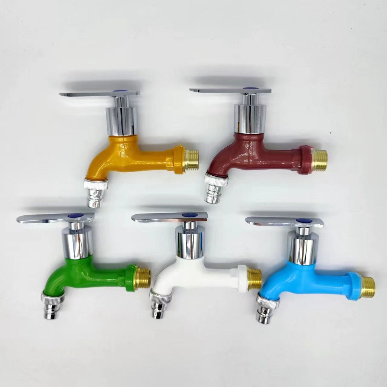 Plastic faucet, pvc faucet, 4-inch faucet, plastic faucet, PP washing machine faucet Specification drawing