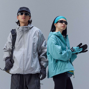 Rumeng Lake Blue Jacket Jacket for Men and Women 2025 Spring and Autumn New Outdoor Windproof and Waterproof Mountaineering Jacket for Men