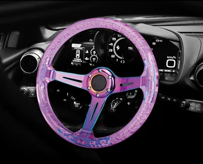 Crystal Bubble Steering Wheel, Steering wheel - purple