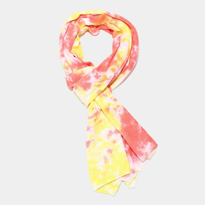 New Tie Dyed Knitted Glove Scarf Women's Autumn and Winter Outdoor Cold Protection Hat Three piece Set for Men_voghion.com