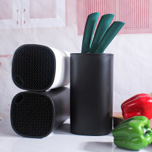 厂家批发厨房塑料多功能圆筒刀架家用简约随意置物收纳架厨刀刀座