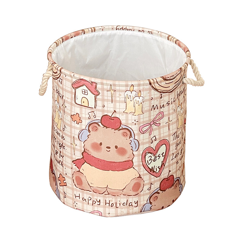 Cesta de ropa sucia, canasta de ropa sucia plegable para baño, dormitorio de estudiantes, canasta de almacenamiento de ropa sucia para uso doméstico, canasta de lavandería de alto valor