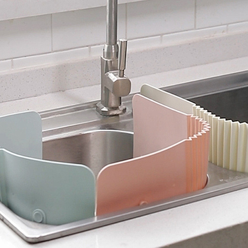 Creative new sink foldable baffle bottom suction cup fixed anti-splash baffle wish Amazon