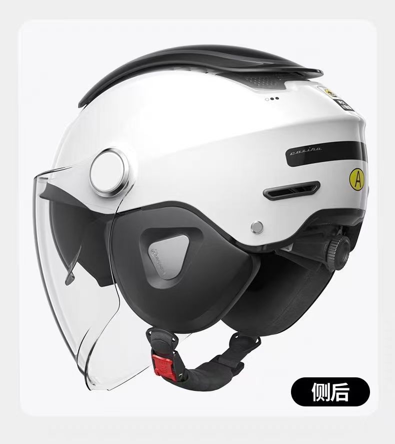 Two Little Bees Helmet New National Standard 3C Certified Electric Motorcycle Helmet