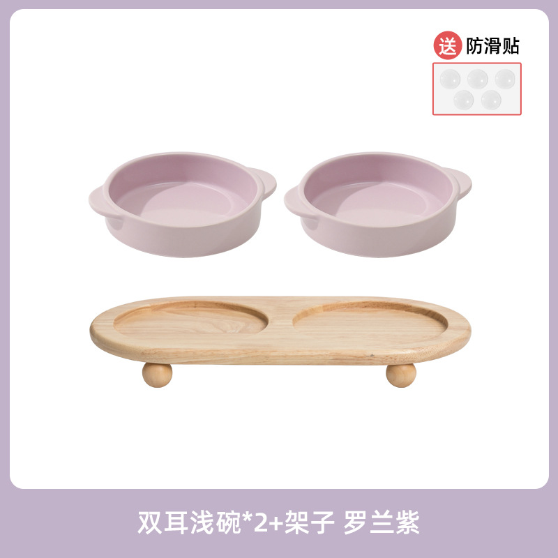 Cerámica cervical protector cuello para perros, cuenco para gatos, cuenco para gatos, cuenco para perros, cuenco para mascotas, cuenco para bebidas, cuenco doble con soporte de cuenco