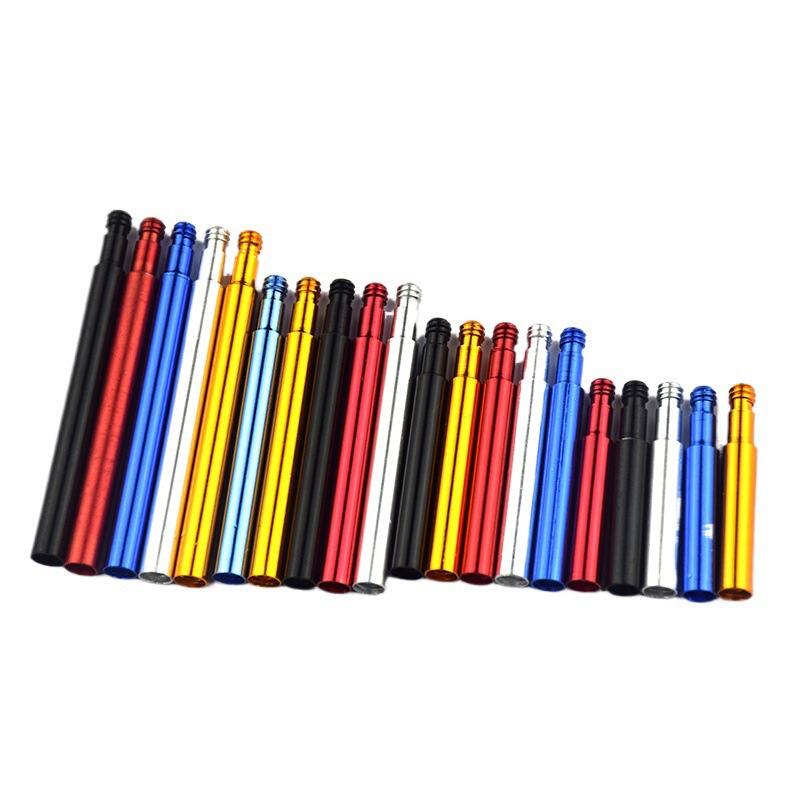 French Valve Extension Nozzle for Bicycles and Mountain Bikes, Carbon Knife Extended Valve 70mm Sealed Tube Tire Aluminum Alloy Accessories