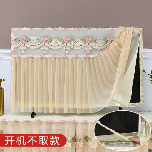 Coffee table tablecloth rectangular living room lace simple TV cabinet dust cover cover cloth fabric all-inclusive coffee table cover