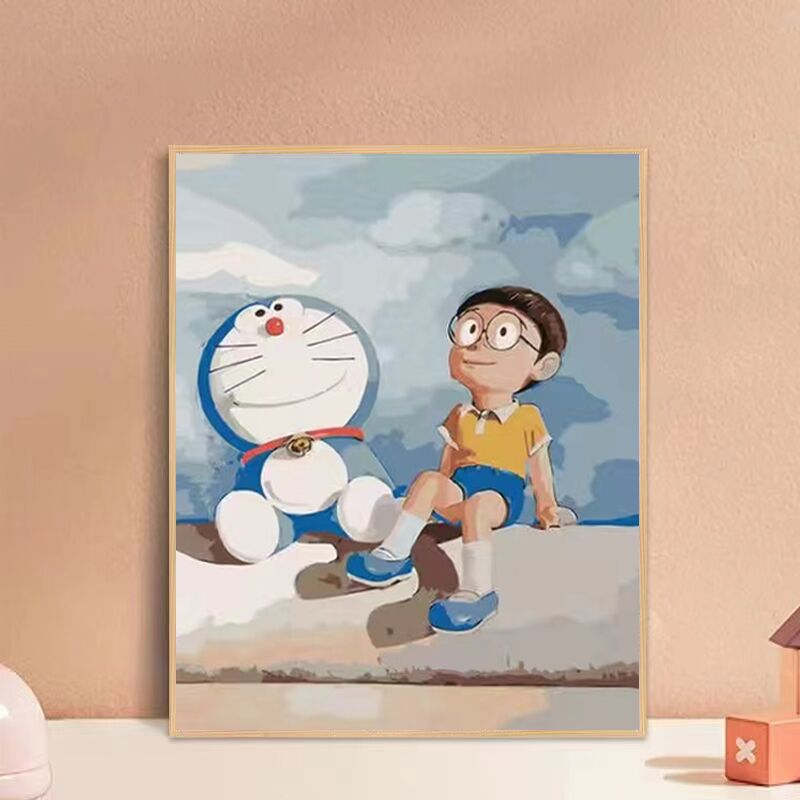 Caqui pintura simple pintura decorativa pintura china todo va bien bricolaje pintura al óleo digital pintado a mano pintura al óleo de relleno estilo chino