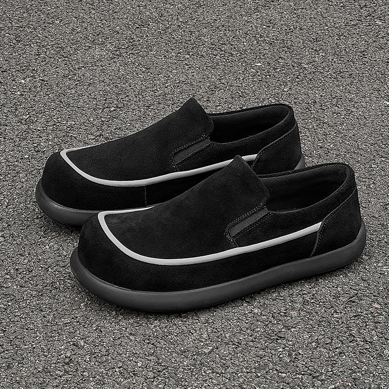 2026 Spring/Summer High-Quality Suede Lightweight Breathable Men's Slip-On Loafers Lazy Slip-On Shoes Men's Shoes