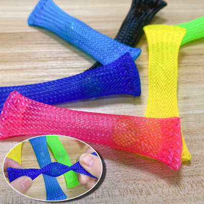 new pattern fidget toy weave Network management Marbles Seine Marbles Pressure reducing toy PET Telescoping Vent Toys