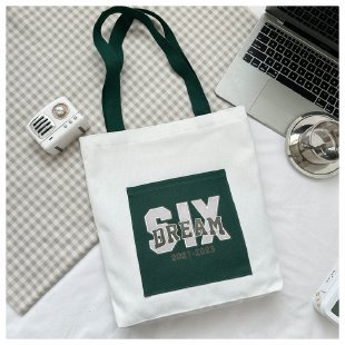 Wholesale of 2025 new casual and fashionable canvas bags, large-capacity single-shoulder bags for college students' shopping, and trendy tote bags undefined