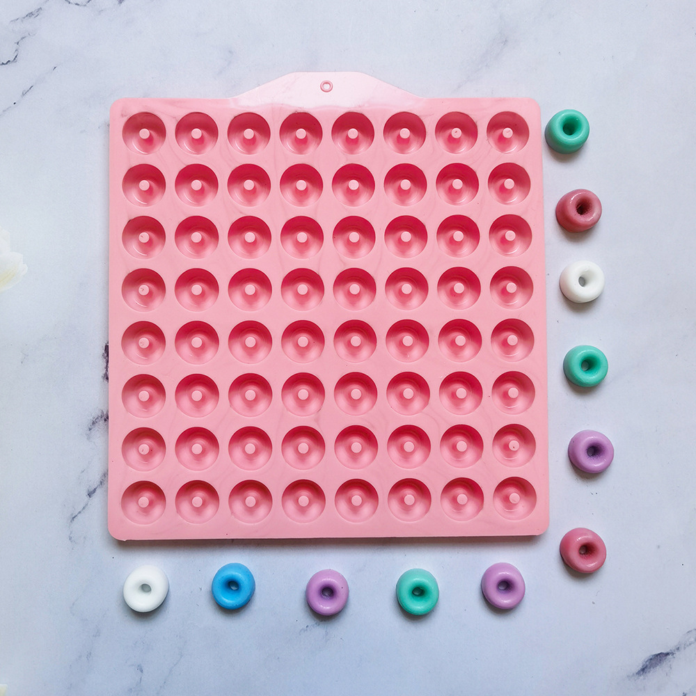 64 Donuts 384 molde de silicona para pastel de chocolate molde de pan herramientas de panadería