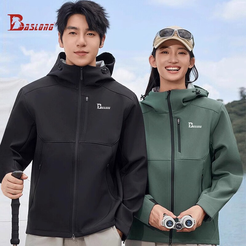 25 New Equestrian Wear Outdoor Riding Wear Autumn and Winter Windproof and Waterproof Jackets for Men and Women 266.4cm Dragon Hooded Soft Shell Jackets