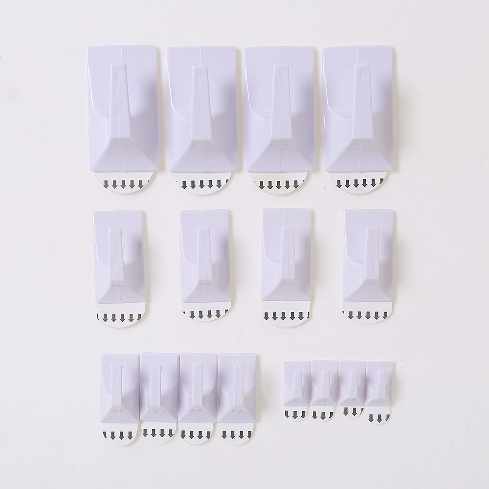 Настенные пластиковые крючки для дома, бесследные и без перфорации, прочные пластиковые крючки, легко снимающиеся клеевые самоклеящиеся крючки для одежды