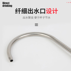 304 Stainless Steel Water Purifier Tap 2 Inch Goose Neck Kitchen Sink Single Cold Filter Direct Drinking Water Tap 